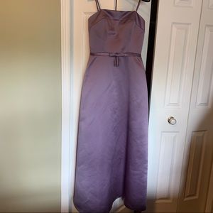 Satin prom or bridesmaid gown